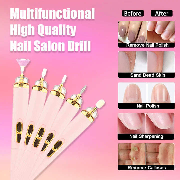 BowLift | 5-in-1 Electric Nail Care Device – Portable Manicure Tool with LED Light