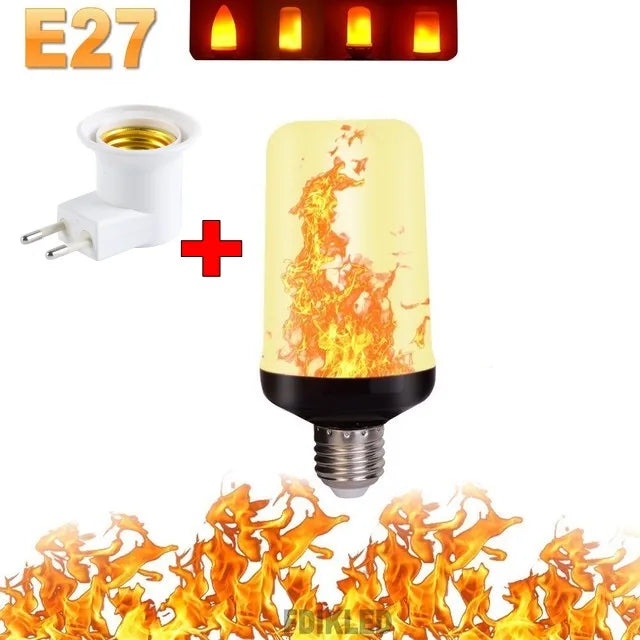 BowLift | LED FLAME LIGHT PARTY LAMP - 4 MODES SIMULATION FIRE