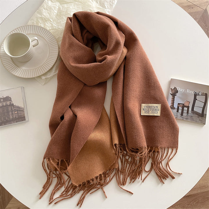 LuxeTwist Scarf - Elegant Reversible Pashmina Bowlift