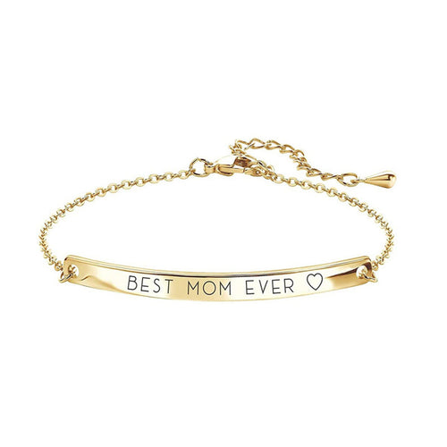 Stainless steel bracelet with geometric design