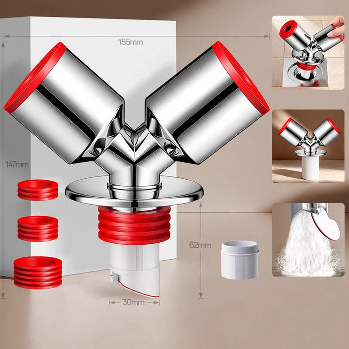 Y-shaped drainage pipe for washing machine and dryer