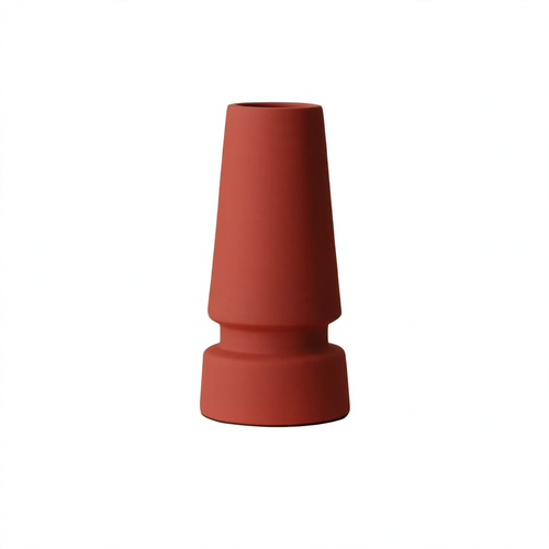 Geometric Ceramic Vase in Nordic Style