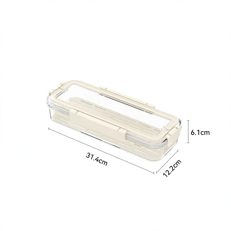 Portable fresh-keeping box with drip tray