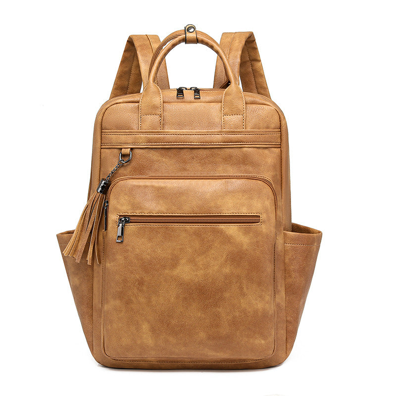 Women's backpack made of PU, large capacity