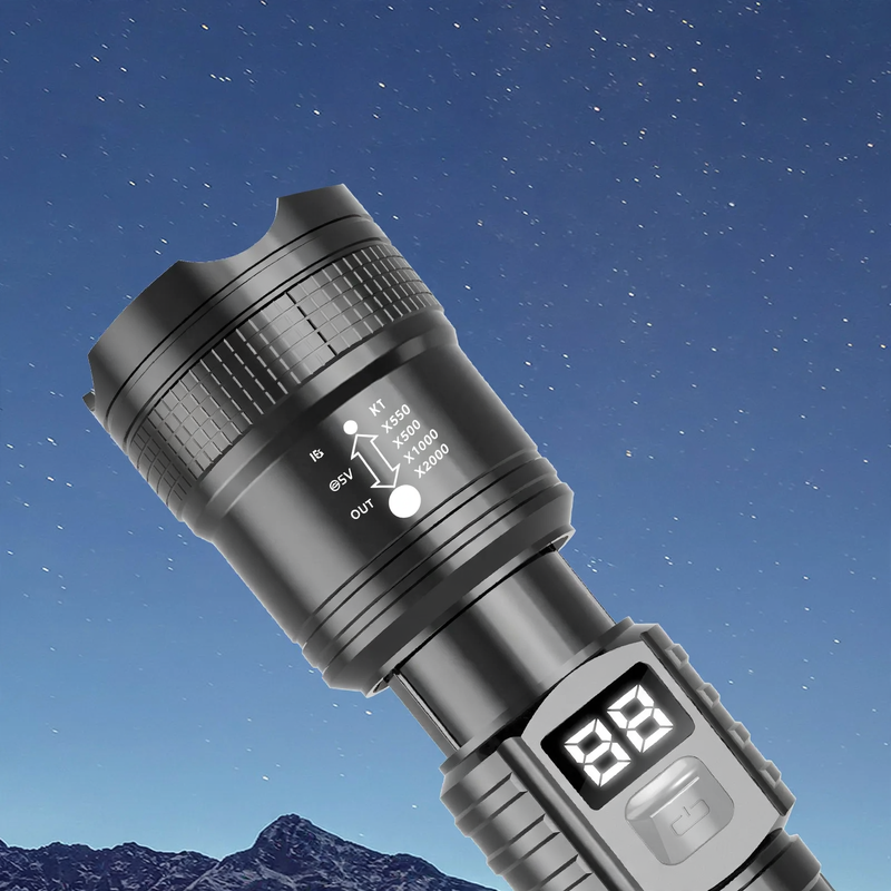 Rechargeable LED flashlight, model 6607