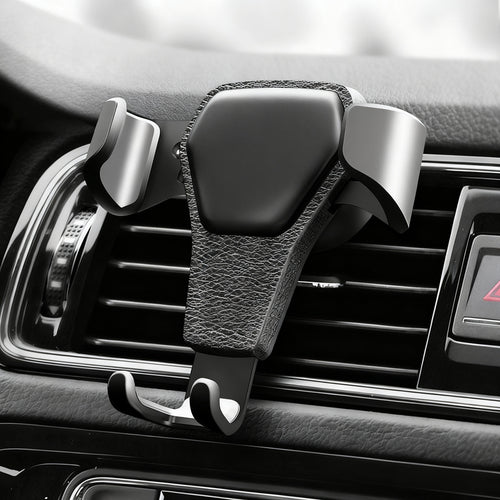 Car phone holder for the ventilation