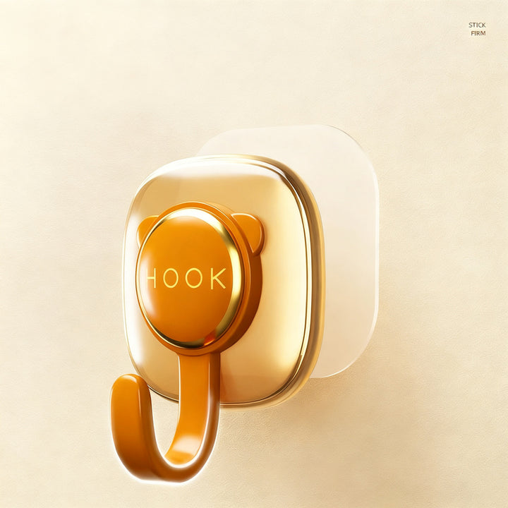 Self-adhesive wall hook, load-bearing