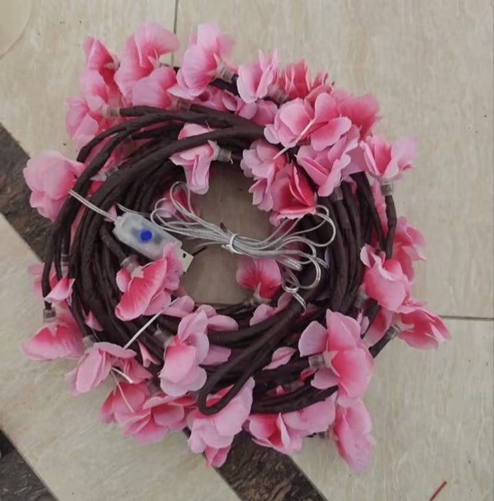 LED decorative light with cherry blossom design