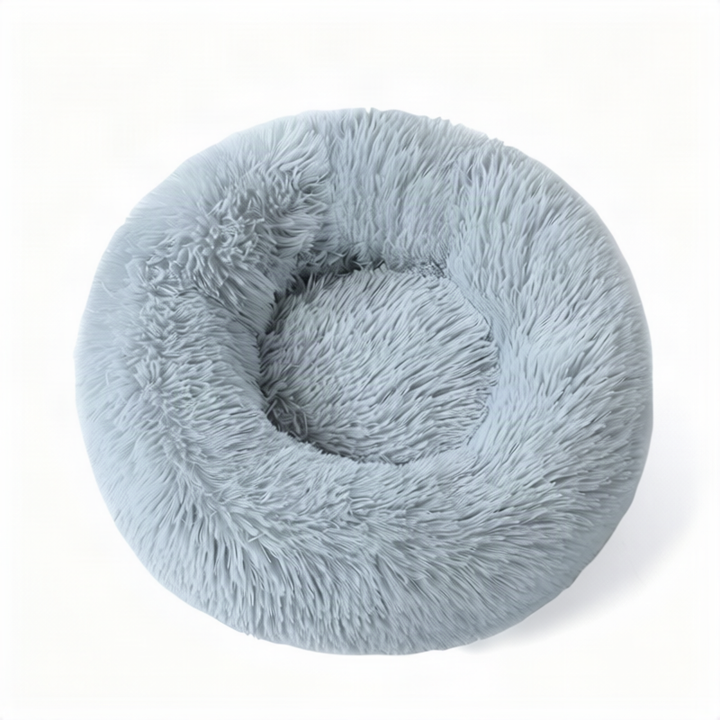 Fluffy cat bed, round, warming