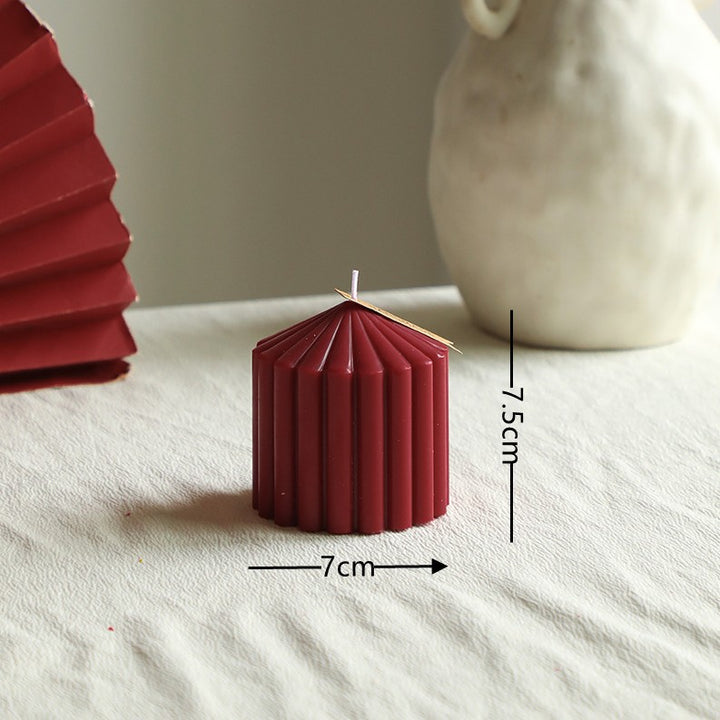 Handcrafted scented candle, cylindrical, soy blend