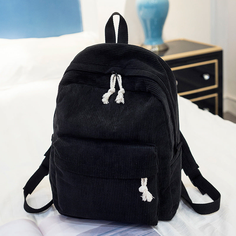 Corduroy backpack, 20–35 L, warming