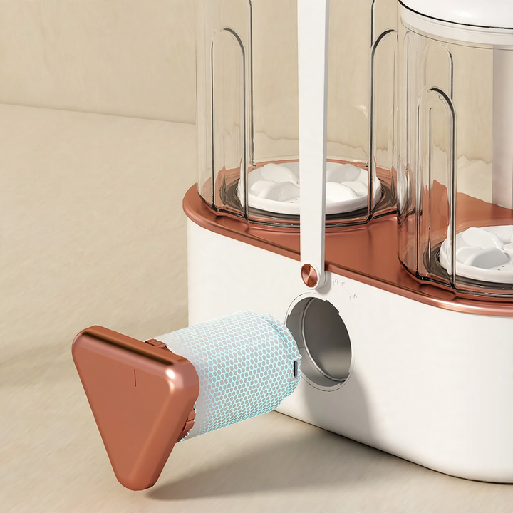 Portable double washing machine with battery, wireless