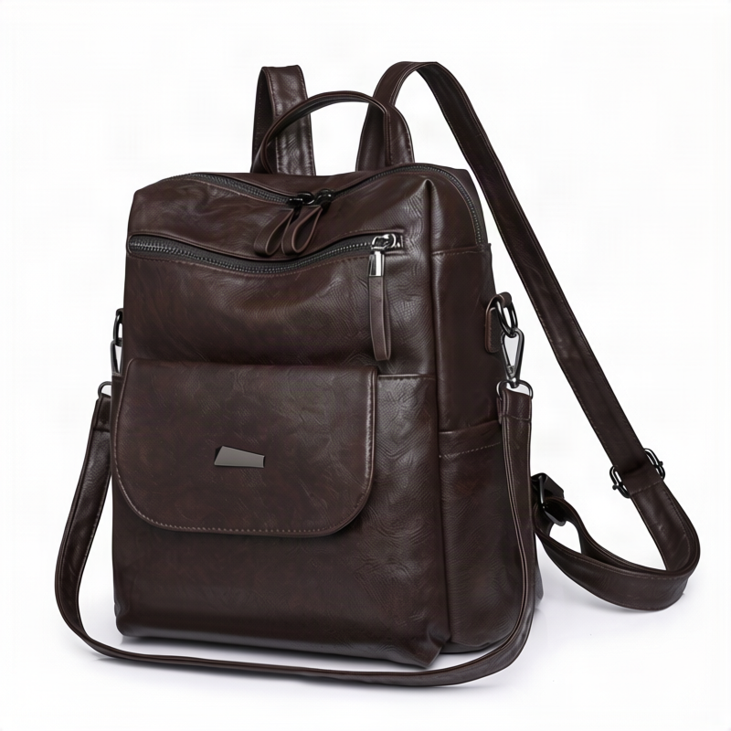 Women’s backpack made of PU, large capacity
