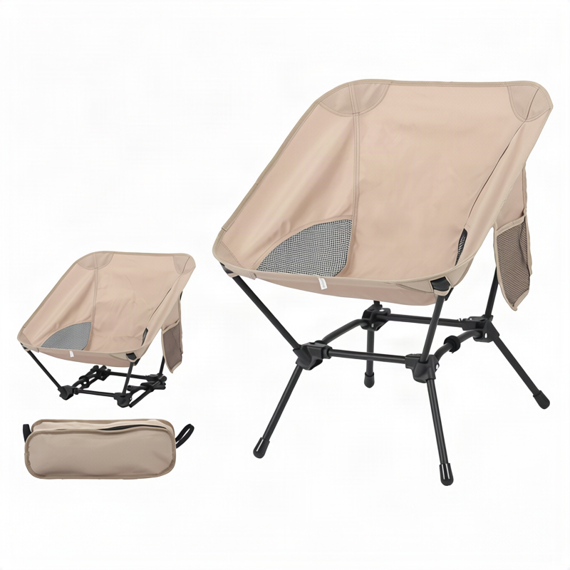 Light folding chair with backrest, carbon steel
