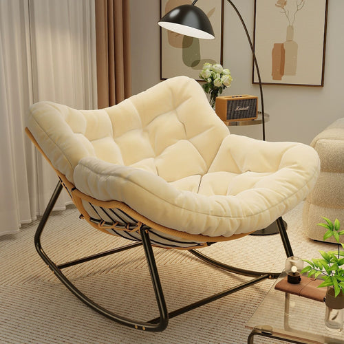 Metal rocking chair for balcony and terrace