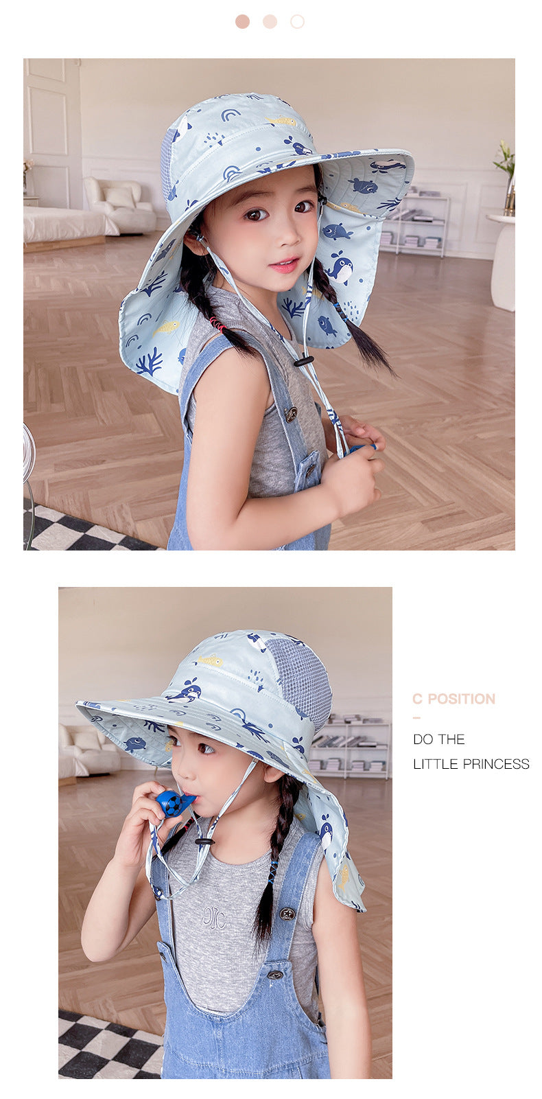 BowLift | Children's Sun Hat with UPF 50+ - Adjustable Chin Straps and Wide Brim