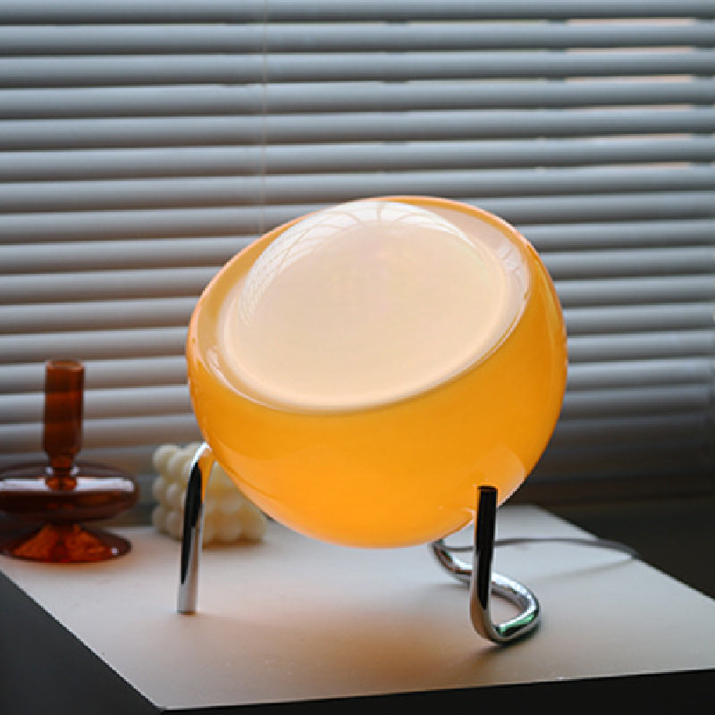Scandinavian Glass Table Lamp for Atmosphere Bowlift