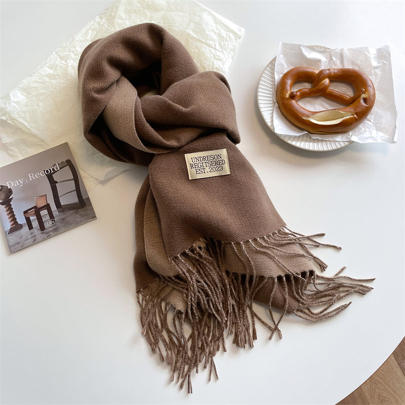 LuxeTwist Scarf - Elegant Reversible Pashmina Bowlift