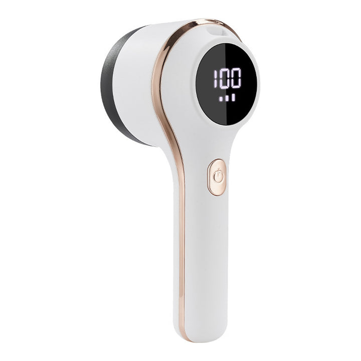 Battery lint remover with digital display