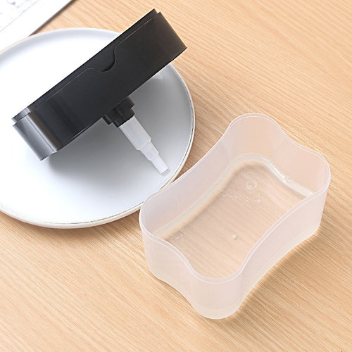 2-in-1 sponge brush holder with soap dispenser