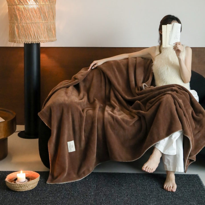 Solid color wool blanket, 120–200 cm