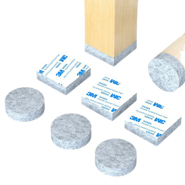 Felt chair glides, self-adhesive, furniture protection