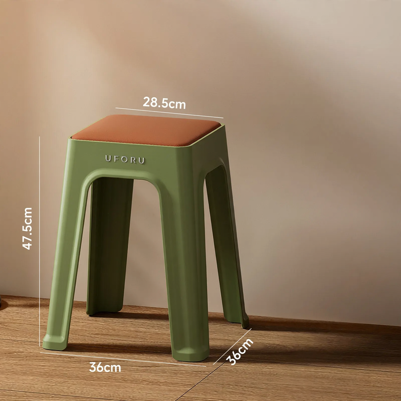 Plastic stackable stool, reinforced, model DA1408