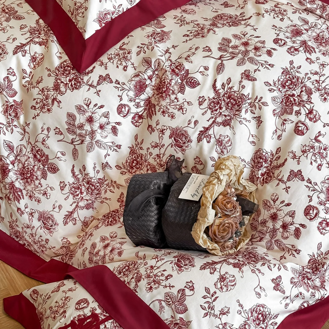 Wedding Bedding Set, Long Staple Cotton, Embroidered