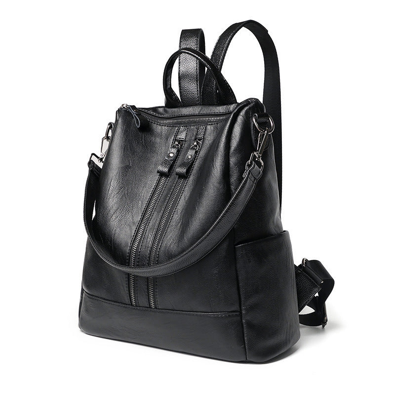 Backpack made of synthetic leather, leisure and travel