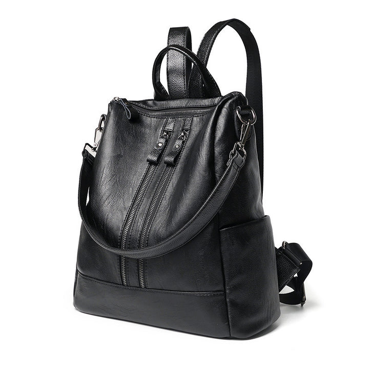 Backpack made of synthetic leather, leisure and travel