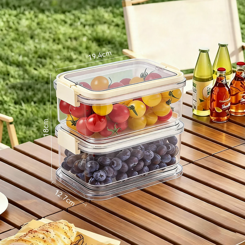 Fresh-keeping box with cooling element and drip tray