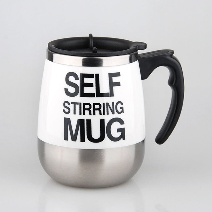 Self-stirring mug, 350 ml, stainless steel