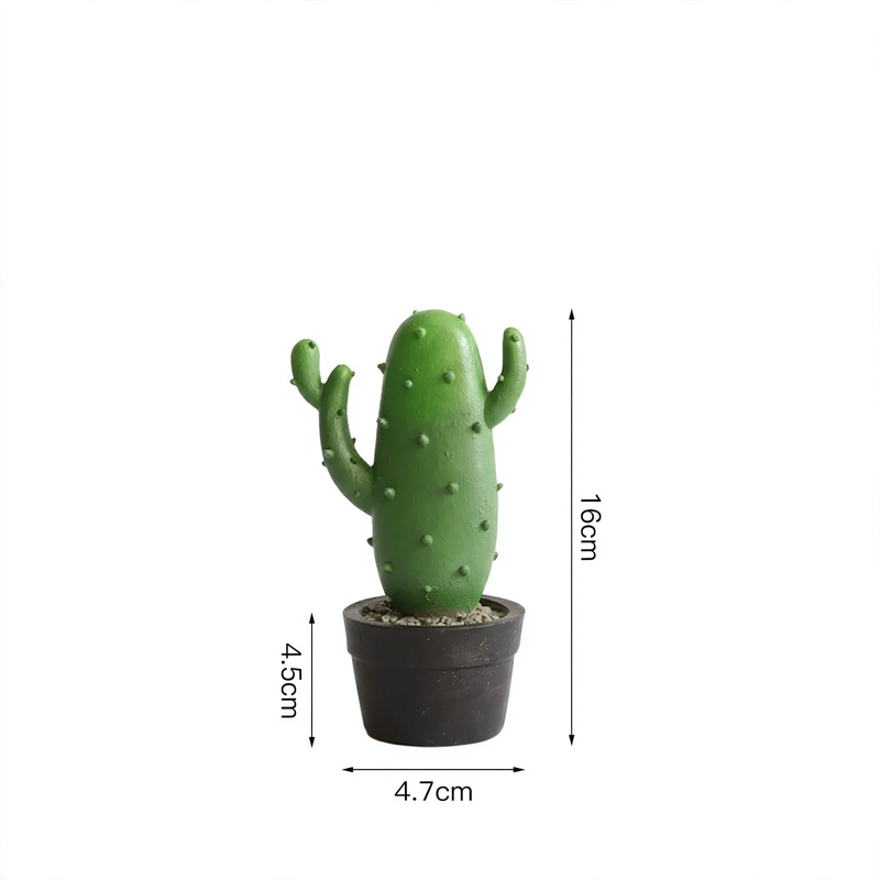 Resin decorative figure cactus, Nordic design