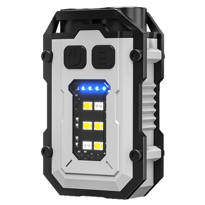 Portable USB flashlight with magnetic holder