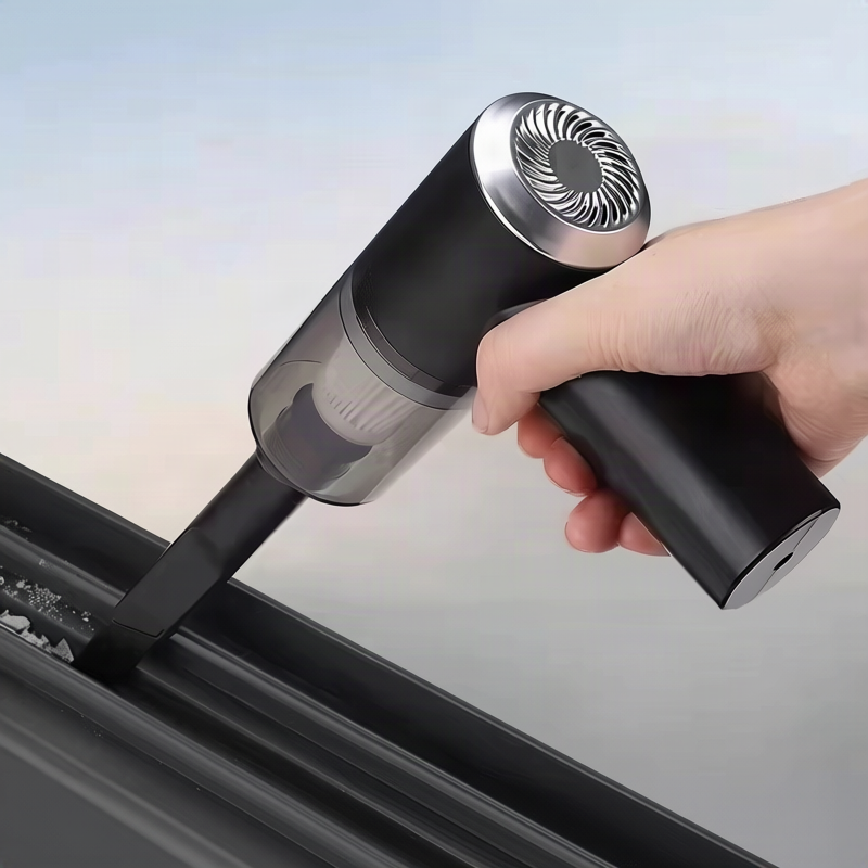 Portable battery vacuum cleaner with blowing function