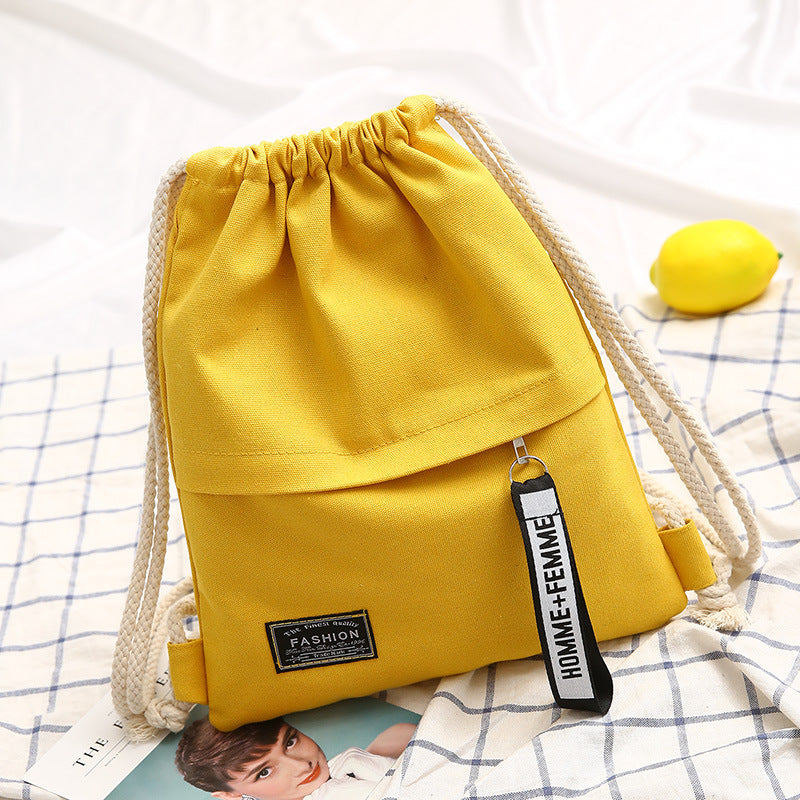 Lightweight backpack made of cotton fabric