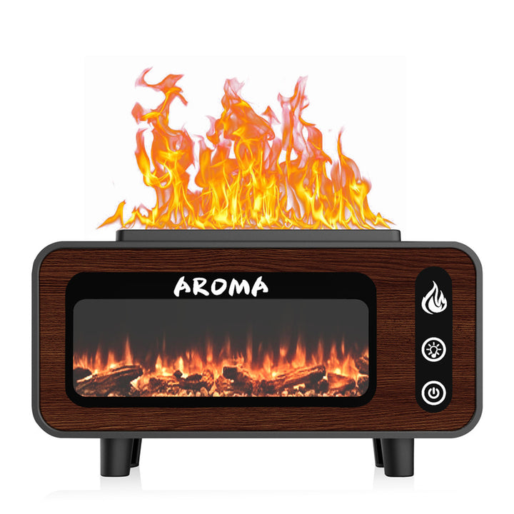 Fireplace Aromatherapy Diffuser with LED Flame Effect, Model LA-0646