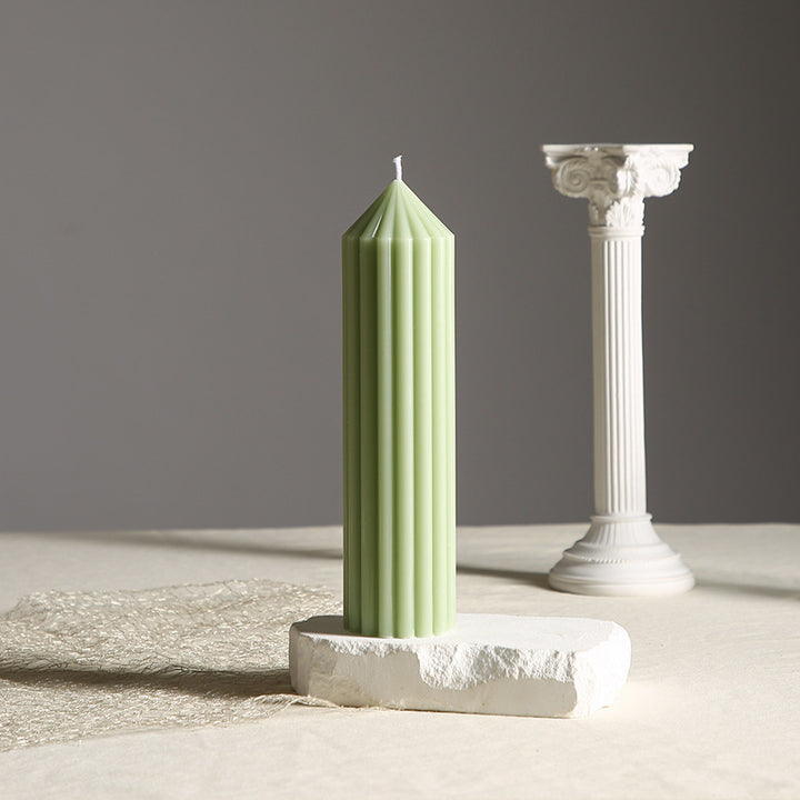Gear-Scented Candle, Cylinder, Mint Green