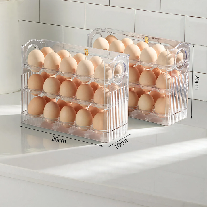 Egg box for refrigerator, plastic, 30 capacity