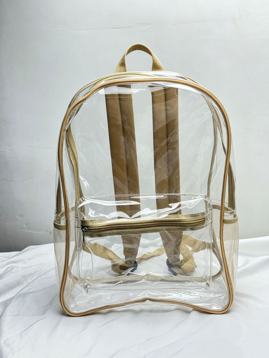 Transparent PVC backpack with large capacity