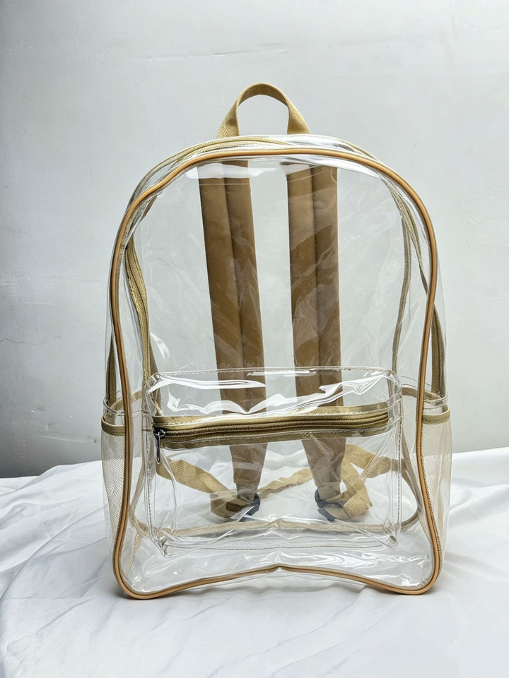 Transparent PVC backpack with large capacity