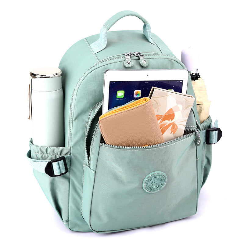 Nylon backpack for women, large capacity