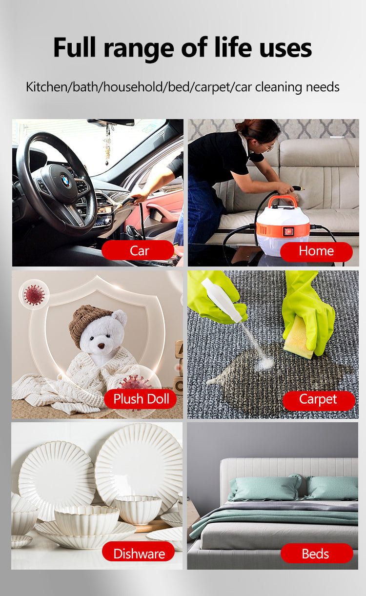 BowLift | 2800W High-Pressure Steam Cleaner – Powerful Home & Car Cleaning Device