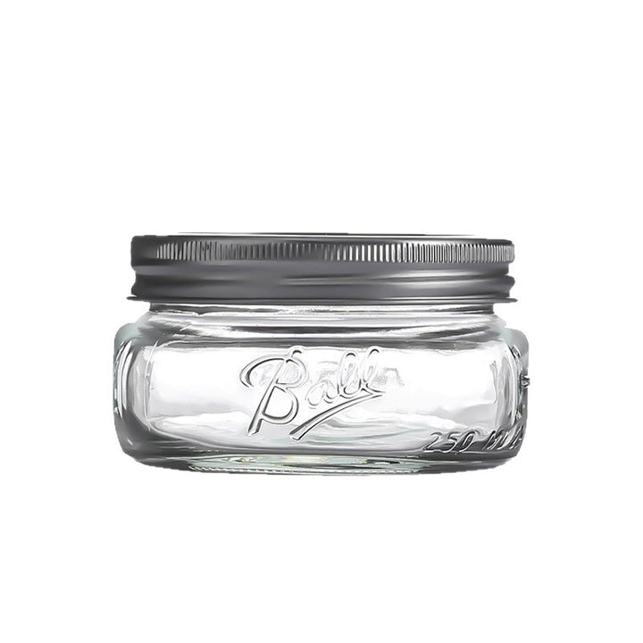 Glass storage jars, various sizes