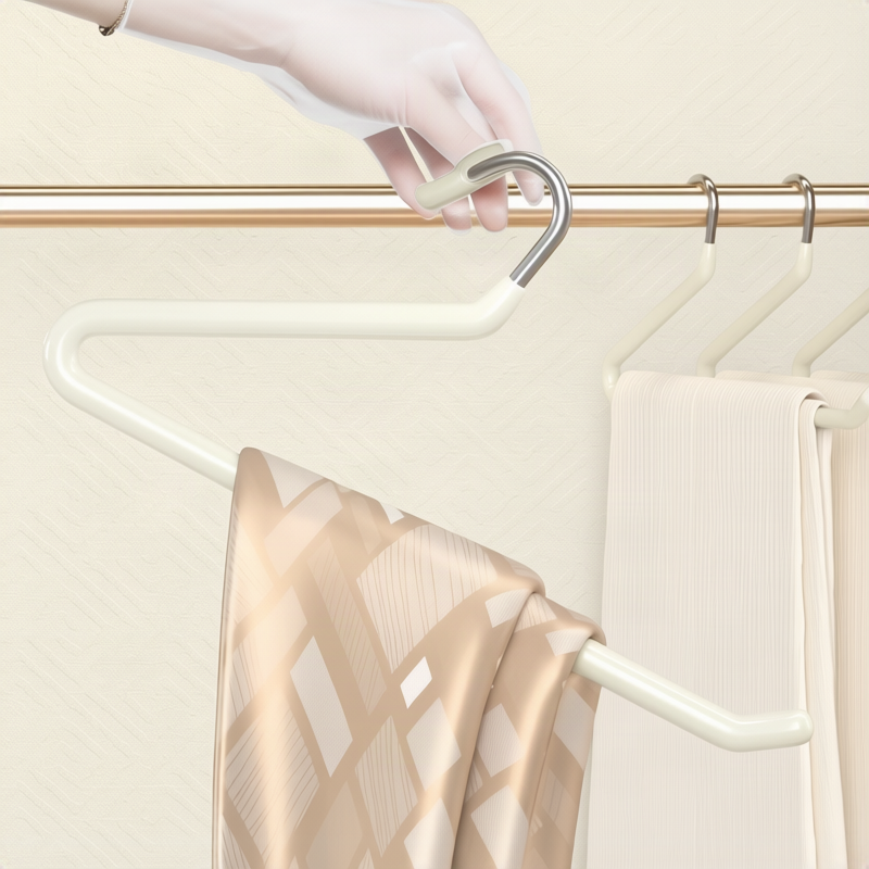 Stainless steel pant hangers, non-slip
