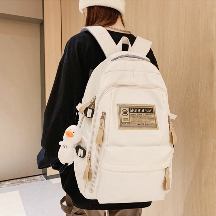 Double-shoulder backpack for students and pupils