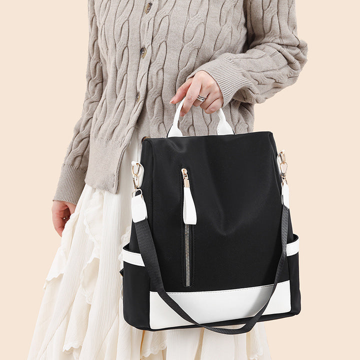 Women's backpack, PU leather, water-repellent, 35×32×15 cm