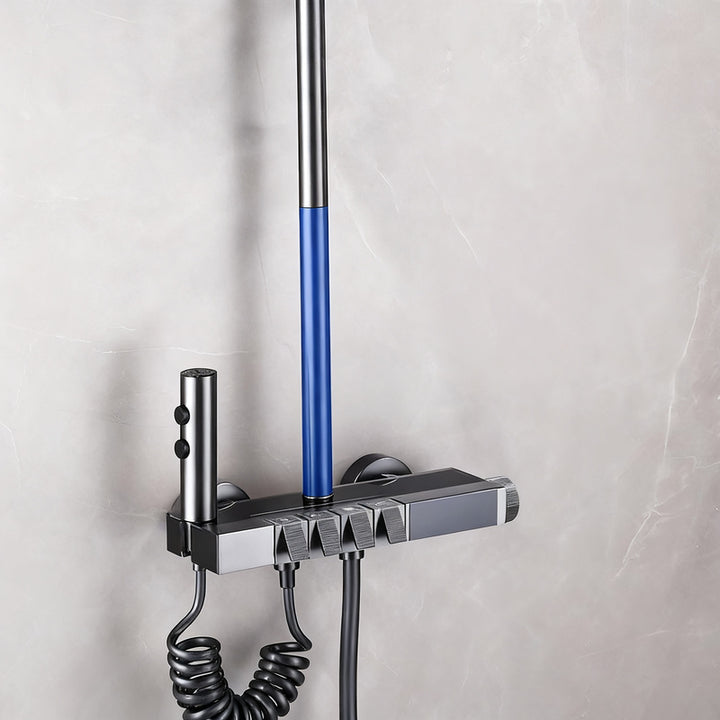 Stainless steel shower extension tube, 30 cm