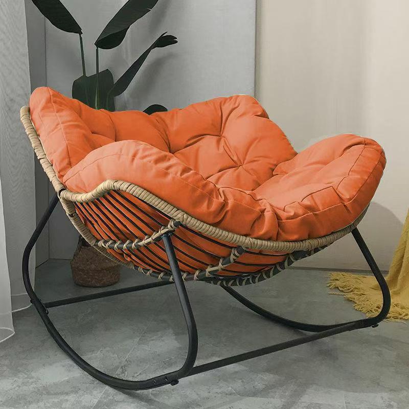 Metal rocking chair for balcony and terrace