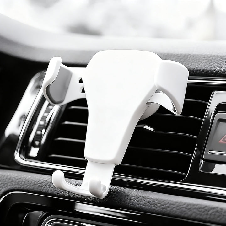 Car phone holder for the ventilation